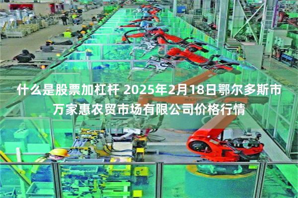 什么是股票加杠杆 2025年2月18日鄂尔多斯市万家惠农贸市场有限公司价格行情